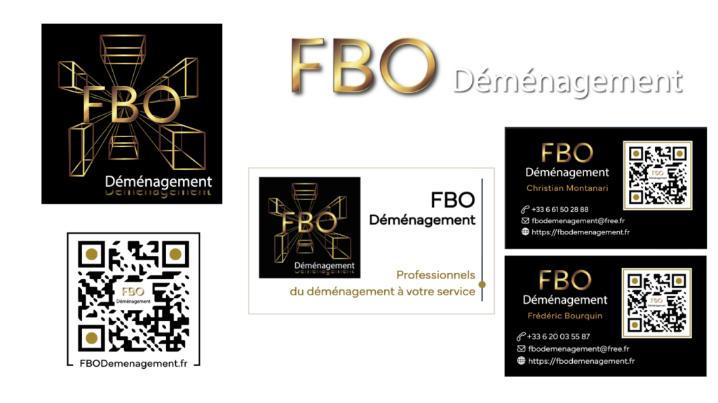 Design - Site internet - Logo - 47 - FBO Déménagement Antibes - Création de logo by CelineConcept
