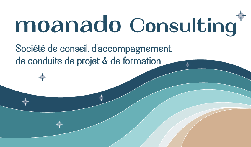 Création logo et carte de visite pour entreprise moanadoConsulting by CelineConcept
