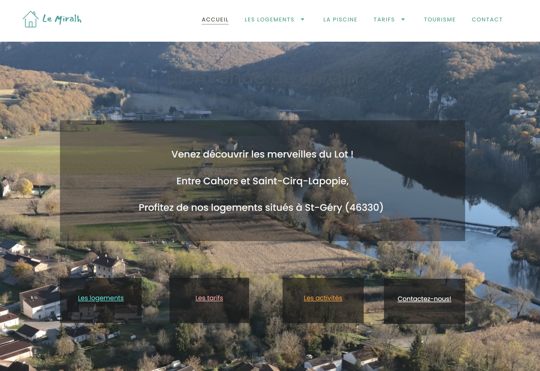 Réalisation d’un site internet pour un gîte de vacances
